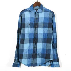 アメリカンイーグル 長袖シャツ トップス アメリカ古着 ヴィンテージ メンズ XSサイズ ブルー系 American Eagle 【中古】