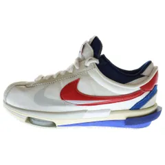 NIKE (ナイキ) ×sacai ZOOM CORTEZ WHITE AND UNIVERSITY RED サカイ ズームコルテッツ ホワイトアンドユニバーシティレッド ローカットスニーカー US9.5/27.5cm DQ0581-100