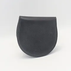 良品 コーチ コインケース 小銭入れ ブラック レザー メンズ/レディース KRK 2000000 NSK