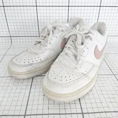 ◇ Θ NIKE ナイキ COURT VISION スニーカー シューズ サイズ24.0㎝ ホワイト系 レディース E  【1509100078937】