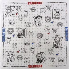 【中古】アクセサリー(非金属)(男性) [単品] 三代目 J SOUL BROTHERS バンダナ(ホワイト) 「三代目 J SOUL BROTHERS LIVE TOUR 2019 “RAISE THE FLAG”」 バンダナ入り缶同梱品 