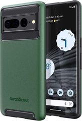 SwanScout  Google Pixel 7 Pro 対応  耐衝撃ケース 保護カバー、PC+TPU 二重構造  ワイヤレス充電可能 薄型 衝撃吸収 落下防止 擦り傷防止  グリーン