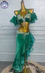 新品 未使用 新作 ベリーダンス オリエンタル衣装 ブラ スカート オリエンタル オーダーメイド