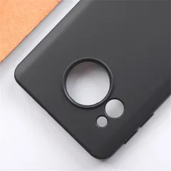 【特価商品】ほこりが付かない 砂艶消しの質感 滑り止め 柔軟 SH-54D ストラップホール付き 軽・薄型 | 落下防止 耐衝撃 SHG11 ブラック ケース カバー sense8 AQUOS スマートフォンケース JACRON