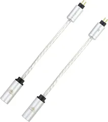 自作品 MMCX(メス)→Custom2ピン(オス)変換ケーブル(2芯)×2本 Amazon