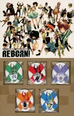 【中古】バッジ・ピンズ 集合 描き下ろし歴代シリーズエンブレム缶バッジ5個セット 「リミックス版 家庭教師ヒットマンREBORN!」 アニメイト全巻購入特典