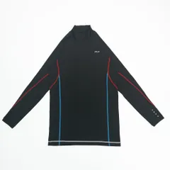 【最終値下げ SALE】FILA 長袖 トレーニングウェア スポーツウェア ブラック ワンポイント L B202507