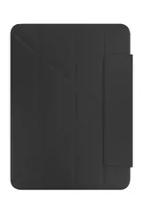 Color:ブラック 【SwitchEasy】iPadAir 11インチ M2 2024 & 10.9 / iPadPro 11 対応 ケース 手帳型 オートスリープ 対応 スリム 保護 カバー Apple Pencil 2 充電 ホルダー / 4段階 角度