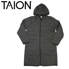 TAION (タイオン) 1062CI-LONG  シティ パイピングフード ロングダウンコート TA027 全3色 GRAY M