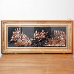 大型黄金七福神 立体工芸品 純金 純銀 金運 開運 縁起物 昭和レトロ