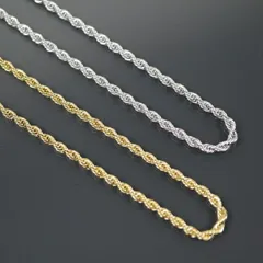 ステンレス製 ネックレス サージカルステンレス SUS304 金属アレルギー レディース シンプル ゴールド シルバー チェーン 大人 happyhour accessory 50010062