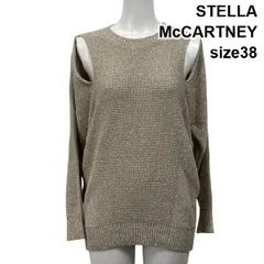 ◆ ステラマッカートニー STELLA McCARTNEY ショルダーカットアウトニット 長袖 ライトベージュ 綿混 麻混 38 M 9号 レディース S5W070のサムネイル