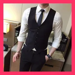 ★売れ筋★ ランキング１位 ベスト メンズ テーラードベスト ジレベスト スーツベスト チョッキ スリム 前開き Vネック フォーマル 発表会 ビジネス 結婚式 コーディネート