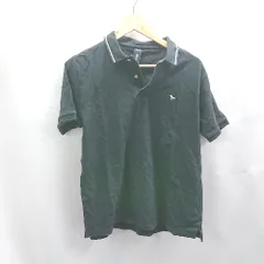 ◇ ⊂ モダンアミューズメント 胸元ロゴ 半袖 ポロシャツ サイズL ブラック系 メンズ E  【1505290000406】のサムネイル