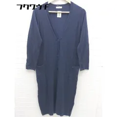 ◇ MIIA ミーア ニット ロング カーディガン サイズF ネイビー レディース 【中古】 【1002801353353】
