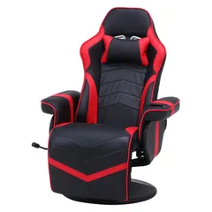 【新品・2営業日で発送】不二貿易 ゲーミングパーソナルチェア　カーナ　ＢＫ／ＲＤ　品番：53317　北海道、沖縄、離島配送不可のサムネイル