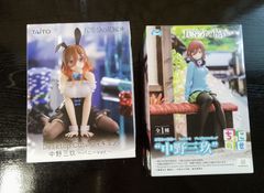 五等分の花嫁　中野三玖　DesktopCuteフィギュアバニーver.&ちょこのせプレミアムフィギュアセット