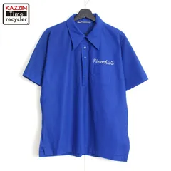 King Louie ネイビー ポロシャツ USA製　ML ポリ　幅52丈69 King Louie ネイビー ポロシャツ USA製 ML ポリ 幅52丈69 - メルカリ