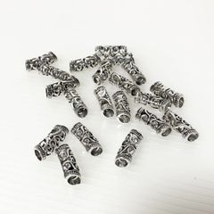 20個  ヘアチューブビーズ ドレッドロック カフチューブ 編組クリップ