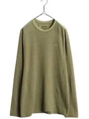 【お得なクーポン配布中!】 パタゴニア ミッドウェイト キャプリーン 3 長袖 Tシャツ メンズ M / 古着 12年製 PATAGONIA アウトドア ストレッチ クルーネック ロンT 緑