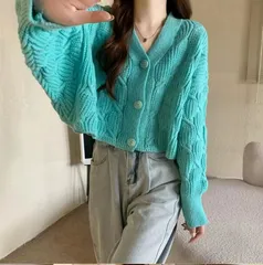 ニット セーター カーディガン 羽織り カーデ 秋冬 レディース [927]