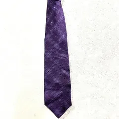 (^w^)b チャップス CHAPS チェック パープル シルク 日本製 ネクタイ メンズ レディース ユニセックス 総柄 オシャレ かっこいい かわいい 70s80s90s ビンテージ レトロ 昭和