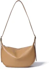 Liebendo ショルダーバッグ レディース 斜め掛け 大容量 軽量 小さめ 合成皮 革 肩掛け PUレザー 小型 ボディバッグ(ベージュ)