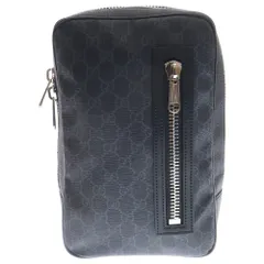 GUCCI (グッチ) GGスプリームキャンバス スリングバッグ ボディバッグ グレー 478325のサムネイル