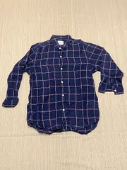 URBAN RESEARCH アーバンリサーチ 長袖チェックシャツ 紺 S