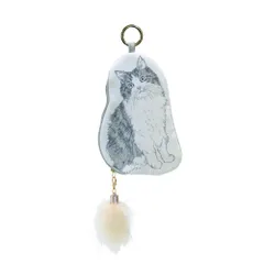 ☆ GRAY ☆ CA ネコダイカットポーチ 猫 グッズ ポーチ ねこ ネコ メイクポーチ 化粧ポーチ ガジェットポーチ ペンケース 小物入れ しっぽ ファスナー ループ付き おしゃれ かわいい オシャレ 大人可愛い ネコダイカットポーチ CatAll