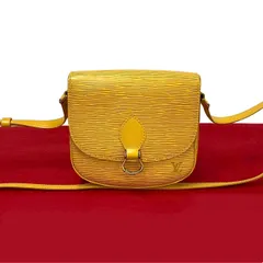 極 美品 LOUIS VUITTON ルイヴィトン ヴィンテージ ミニ サンクルー エピ レザー 本革 ショルダーバッグ ポシェット イエロー 22806