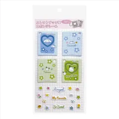 【メール便】サンリオキャラクターズ シールシート コレクトブック風スポンジシール チドリ CN＆PC サンリオ エムプラン DECOシール デコレーション キャラクター グッズ 