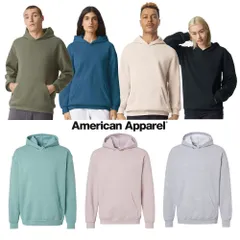 【新商品】アメリカンアパレル (americanapparel) ReFlex Fleece Hoodie (M)　リフレックス フリース フーディ スウェット パーカ Mサイズ【男女兼用】 アメアパ RF498のサムネイル
