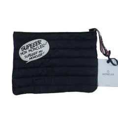 MONCLER モンクレール その他バッグ POCHETTE レザーワッペン付き キルティング セカンド クラッチ バッグ ブラック系【中古】のサムネイル