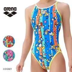 arena アリーナ AS5FWM53L DISNEY ドナルド タフスーツ 練習用水着 レディース 水泳 競泳 ディズニー トレーニングワンピース