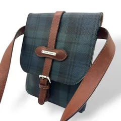 良品 885 ラルフローレン ショルダーバッグ ブラックウォッチ フラップ 緑