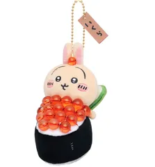 ちいかわ 雑貨3点 ちいかわ寿司 マスコット うさぎ いくら スマホに貼れるサイズのステッカー