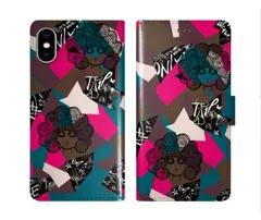 [iPhone12 Pro Max] iPhone16 Pro ケース スカラー スマホケース 手帳型 iPhone16 Plus ケース アイフォン16 15 14 13 12 11 スマホカバー 全機種対応 手帳 ScoLar 切り取り柄 スカラコ 総柄 