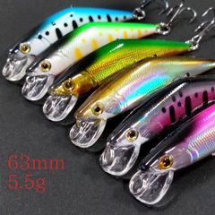 トラウトミノー 50mm 3.4g 6個セット シンキングミノー Dコ - メルカリ