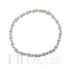 Tiffany&Co.　ティファニー　ハードウェア　マイクロ　リンク　ブレスレット　Ag925　全長約18cm　ブランドジュエリー　アクセサリー　チェーン　スターリングシルバー　シルバー925　SV925【中古】【74538】