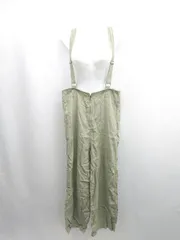 ◇ ⊂ CIMARRON シマロン フロントジップ サロペットパンツ サイズF グリーン系 レディース E  【1506190004105】