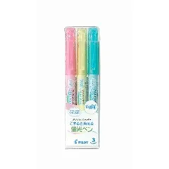 パイロット（PILOT）フリクションライト ソフトカラー 3色セット SFL-30SL-3CS【10本セット】こすると消える蛍光ペン 学用品