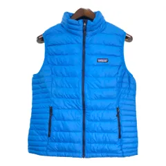 patagonia パタゴニア ダウンセーター ダウンベスト アウトドア ブルー (レディース L) 中古 古着 S3128