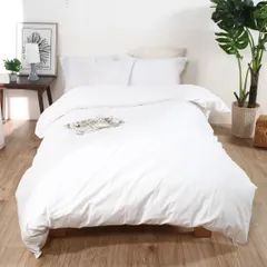 【数量限定】掛け布団カバー ダブル 綿100％ 日本製 無蛍光晒 無着色 柔らかい ナチュラル 190X210cm 晒 白 ホワイト