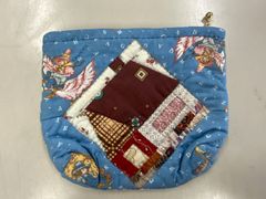 手作り　キルティング生地　小物入れポーチ