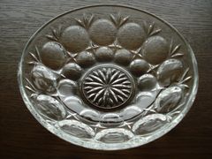 昭和レトロ　ガラスのとりわけ皿