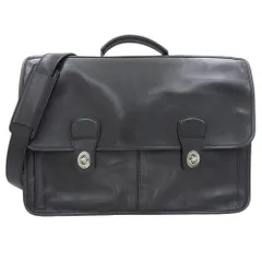 超美品 コーチ COACH 現行タグ F70376 レザー 2way ショルダー クロスボディ ラップトップ ブリーフバッグ 黒 超レア PC専収納有 紳士 ビジネス