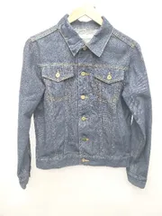 ◇ ARROW アロー シンプル 定番 カジュアル 長袖 デニム ジャケット ジージャン サイズL ネイビー レディース P  【1404040003769】