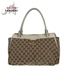 GUCCI グッチ アビー GG柄 ベージュ 薄茶色 ホワイト ゴールド金具 GG  
