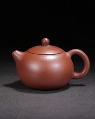 未使用品 中国宜興紫砂茶壺 作家 葛陶中 方圓牌紫砂 漢偏壺 急須